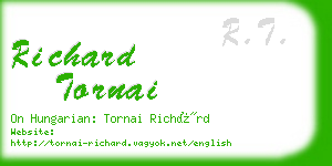 richard tornai business card